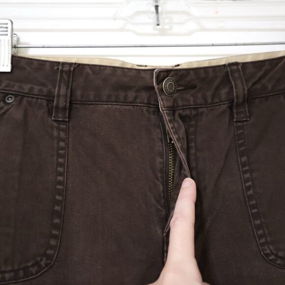 Vintage Old Navy Brown Low Rise Bootcut Pants 4 Cotton y2k Uniform Academia - Picture 4 of 8